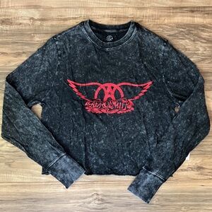 NWT - T&B Vintage Wash Aerosmith Long Sleeve Tee XXS
